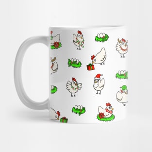 Christmas Chickens Mug